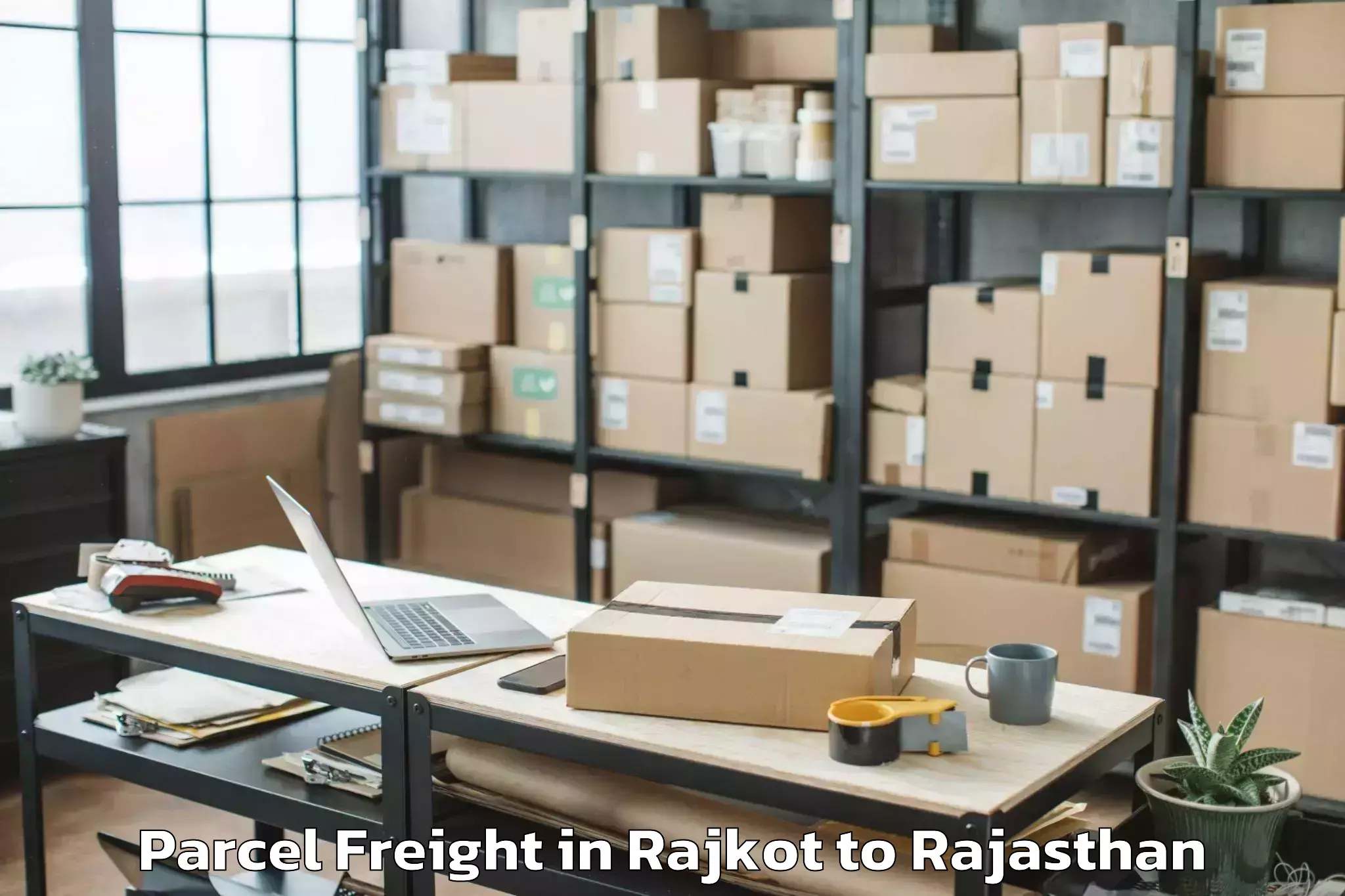 Reliable Rajkot to Bassi Parcel Freight